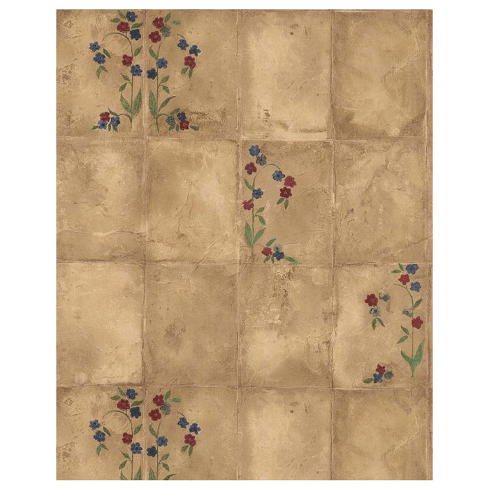Fleur De Lis Living Lampe Floral 33 L X 21 W Wallpaper Roll