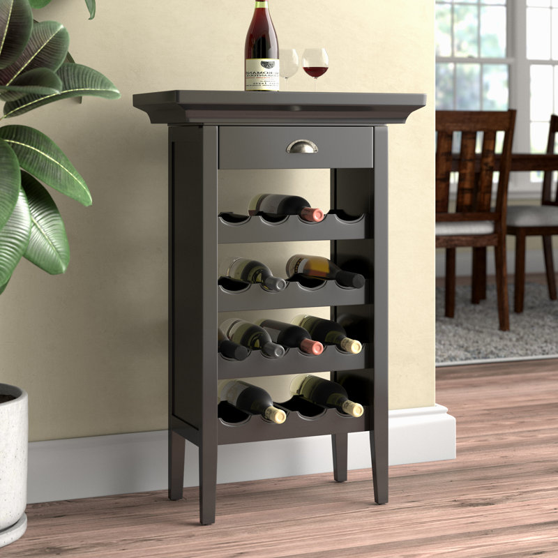 Charlton Home Stapleford 16 Bottle Floor Wine Bottle Rack Reviews