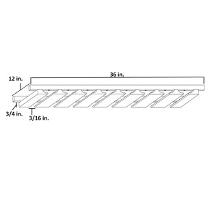 Dacula 8 Row Stemware Wine Glass Rack