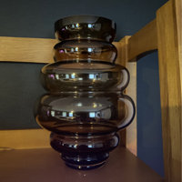 Atalissa Brown 9 25 Glass Table Vase Reviews Allmodern