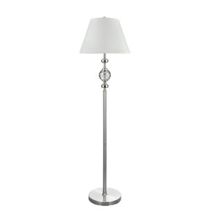 Accent Floor Lamps Wayfair Deserie Crystal Accented 61 Floor Lamp
