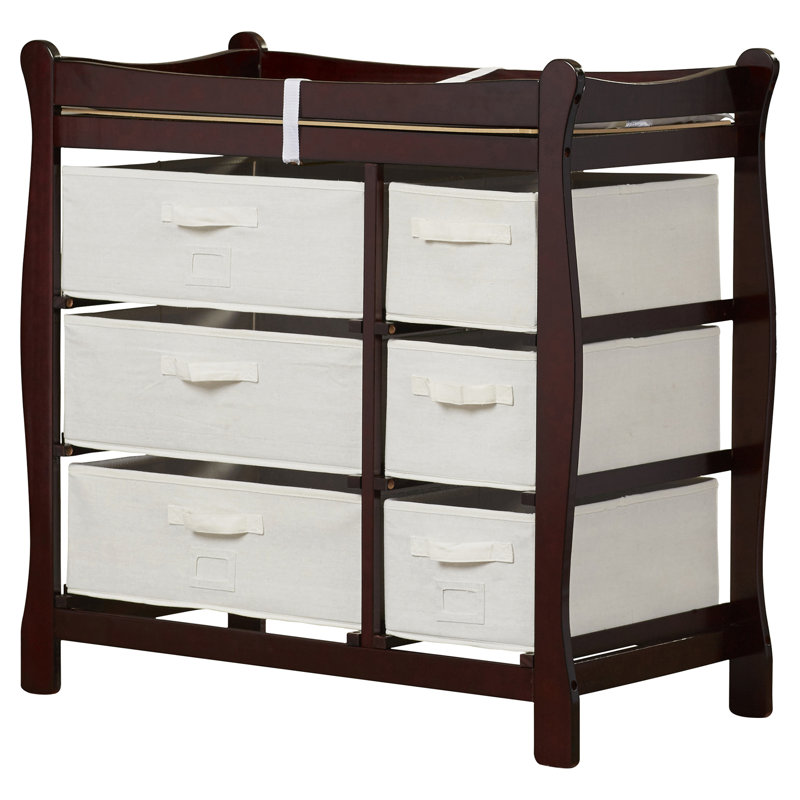 sleigh style changing table