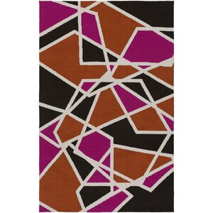 Joan Holloway Hot Pink/Orange Area Rug