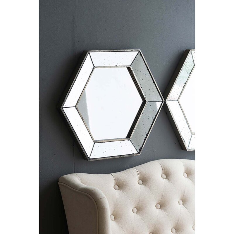 Gracie Oaks Asymmetrical Wall Mirror & Reviews | Wayfair