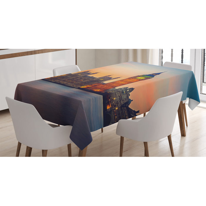 East Urban Home Ambesonne London Tablecloth Fairy View Of Big Ben