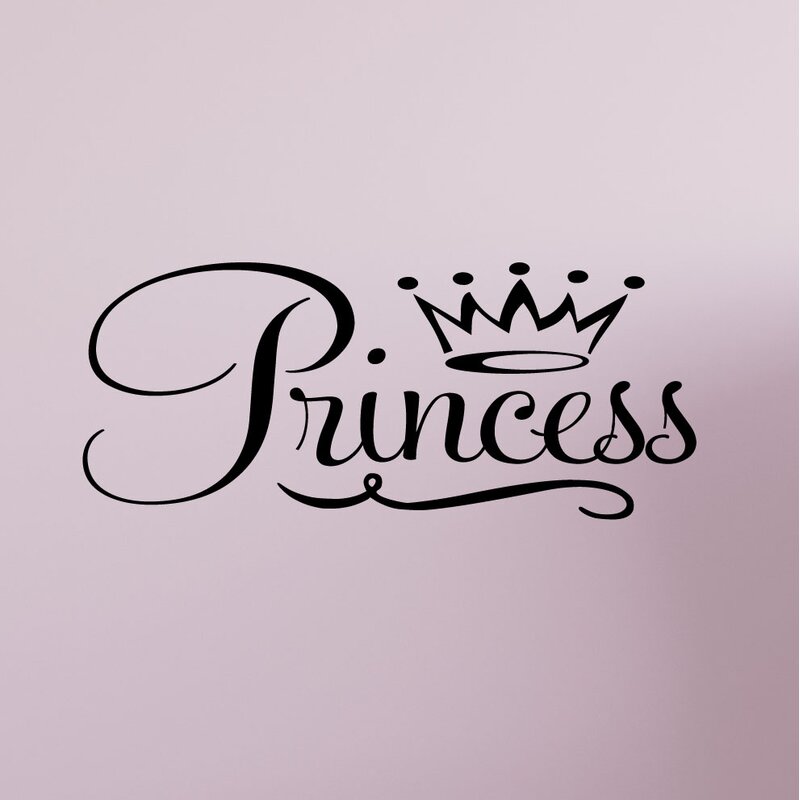 Innovative Stencils Princess Crown Vinyl Nursery Wall Decal | Wayfair