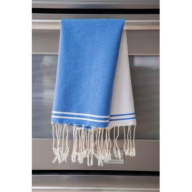 2 New Scents and Feel pair of Striped Fouta Bath Towels 