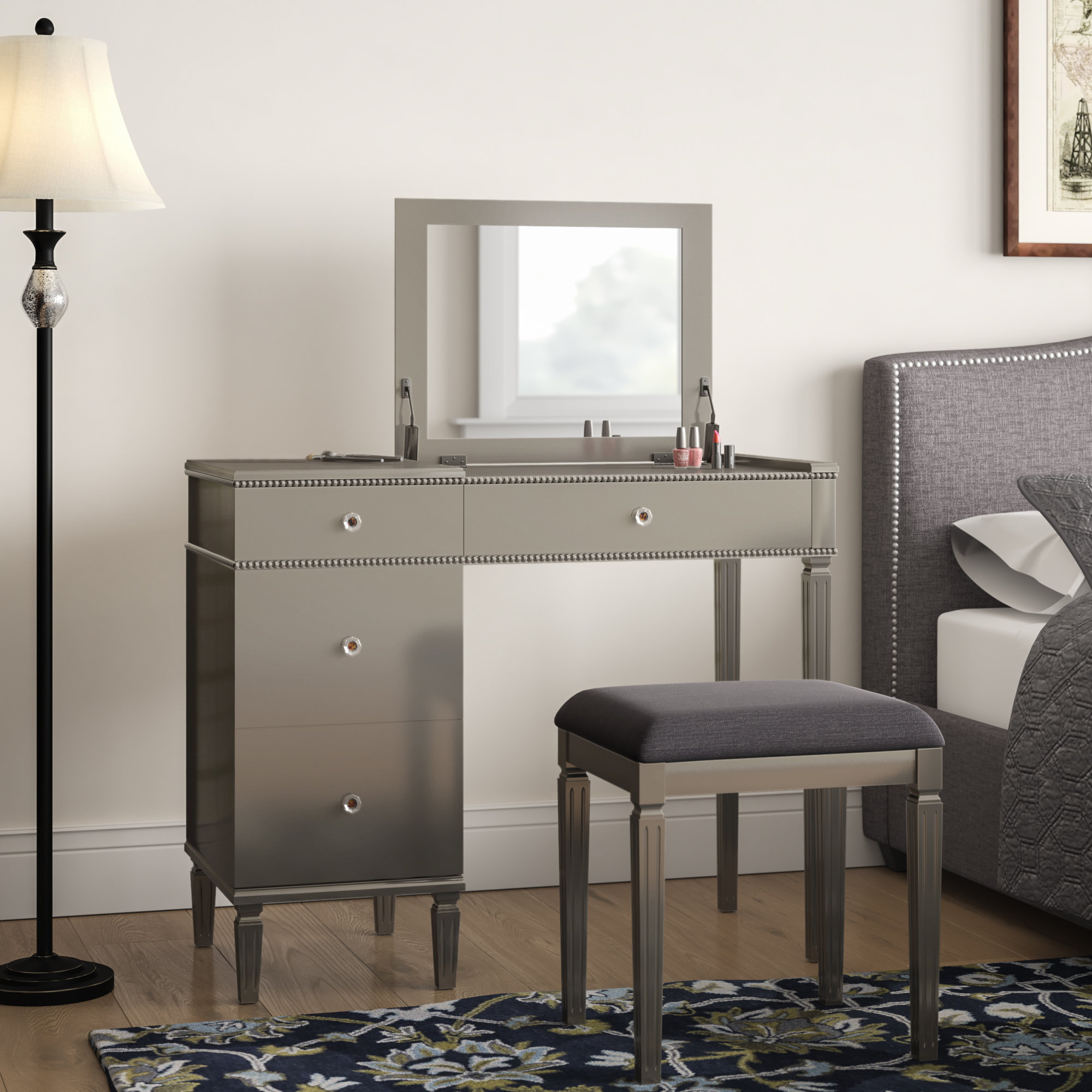 Darby Home Co Balamore 2 Piece Vanity Set With Mirror Reviews Trending Searches Smart Coffee Table