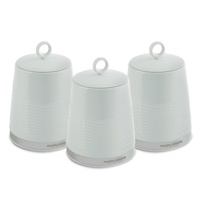 Morphy Richards Dune 3 Piece Coffee Tea Sugar Jar Set
