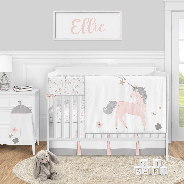 unicorn bedding crib set
