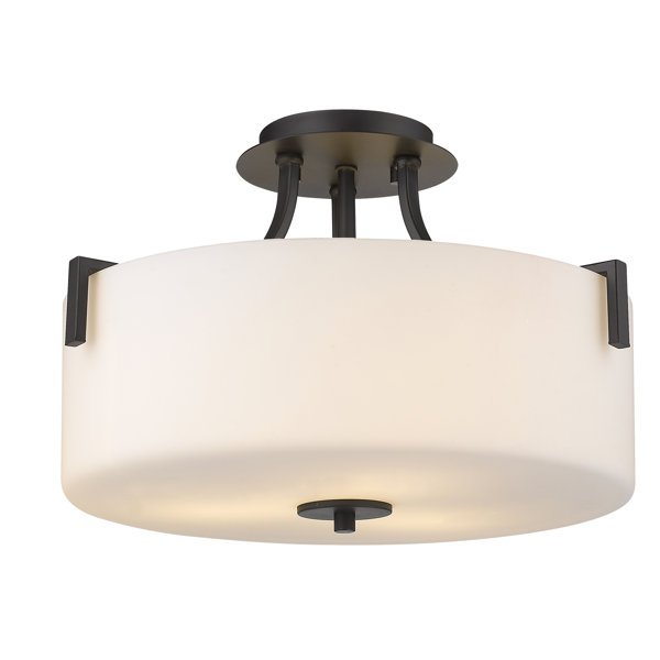 House Of Hampton Merlin 3 Light Semi Flush Mount Wayfair Hampton Merlin 3 Light Semi Flush Mount