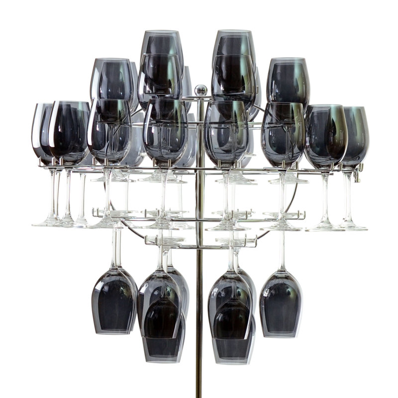 Ceiling Wine Glass Rack Wayfair Chandelier Tabletop Wine Glass Rack