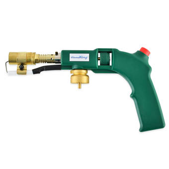 Flame King 320 000 Btu Propane Torch Steel Nozzle With Turbo Blast Trigger And Flow Valve Wayfair