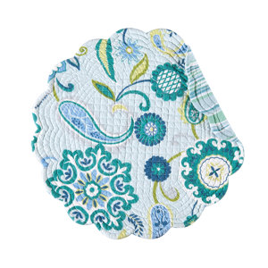 Alena Reversible Round Quilt Placemat (Set of 6)
