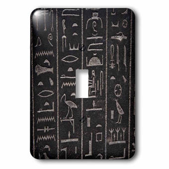 3drose Real Egyptian Hieroglyphs 1 Gang Toggle Light Switch