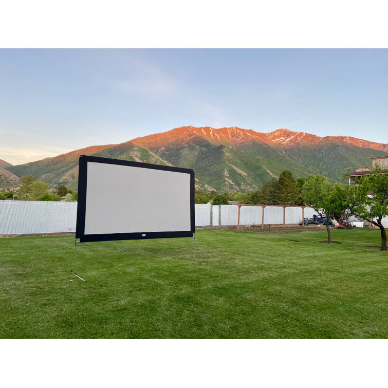 Outdoor Entertainment Gear Gray 105 X 130 Portable Folding Frame Projector Screen Wayfair