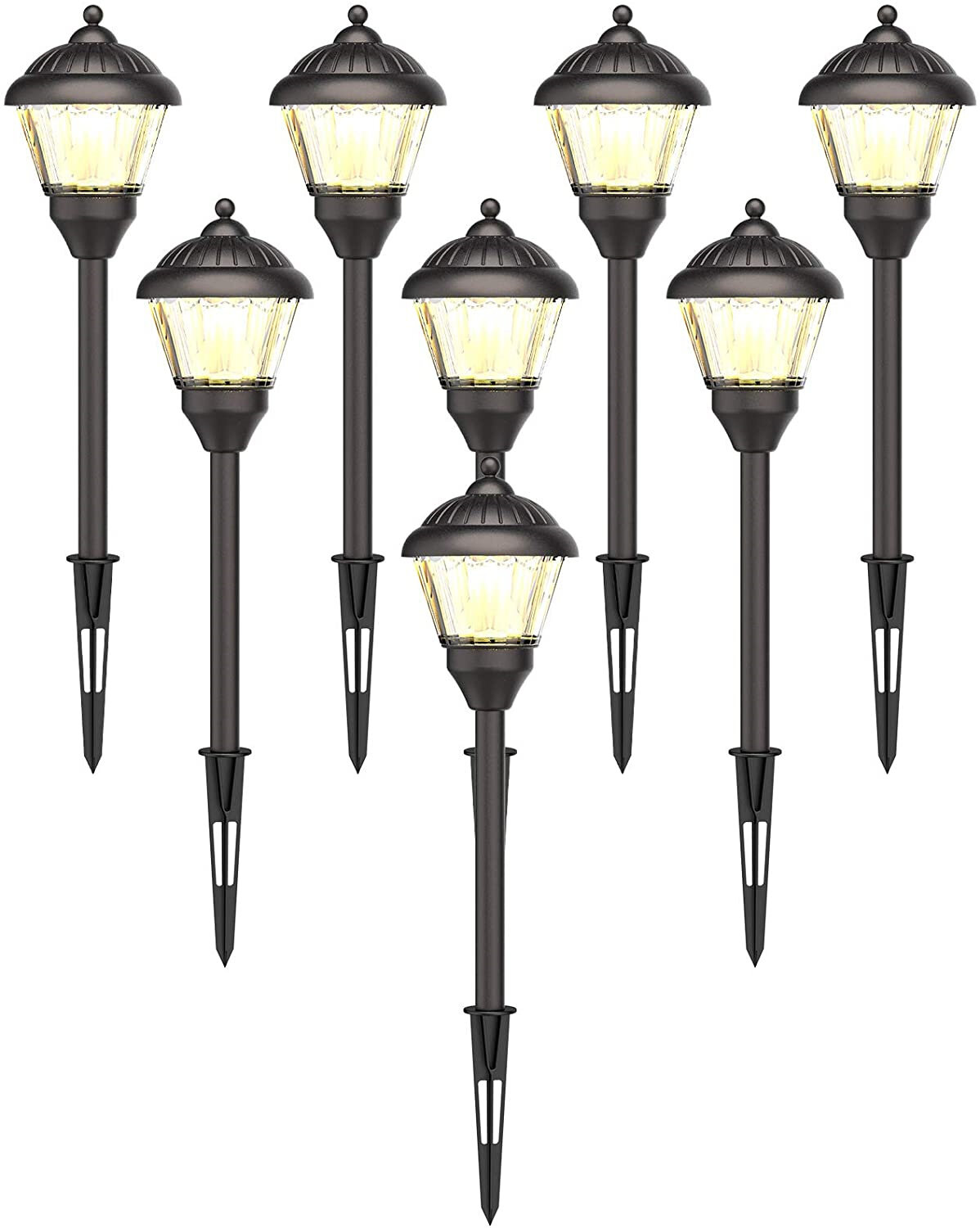Mini Street Lamps Lighting Model Outdoor Garden Path Street Lamppost Lamps