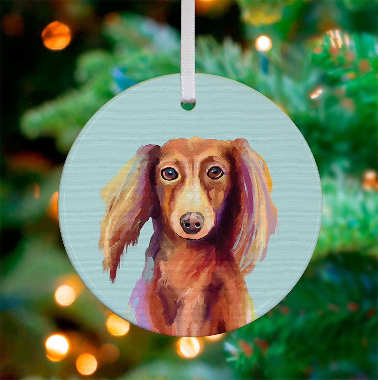 personalized dachshund ornaments