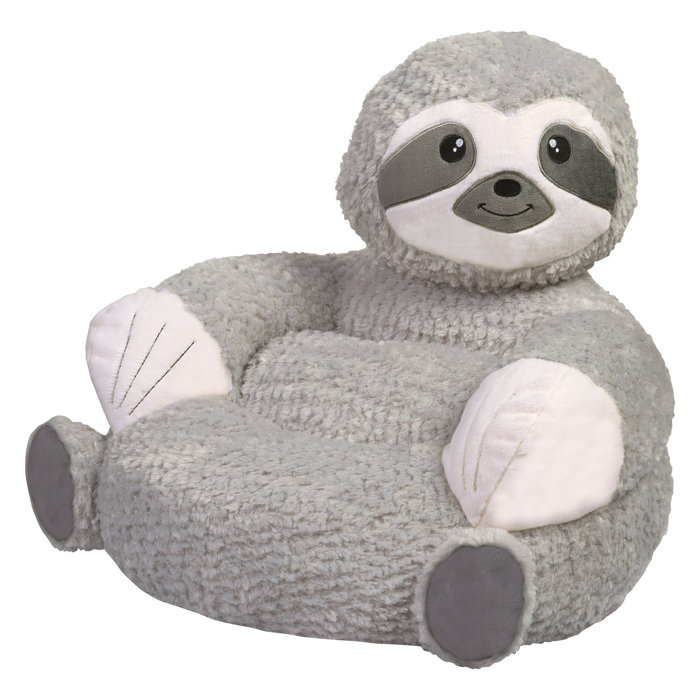 Zoomie Kids Noran Children S Plush Sloth Character Novelty Chair