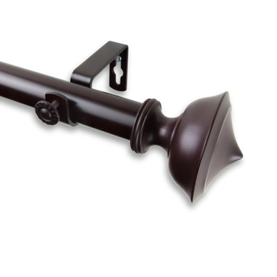 Rod Desyne Leopold Curtain Single Rod Finish Mahogany Size 160 240 W