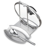Countertop Heavy Duty,Dishwasher Safe 3.8 x 9.4 Inch Stainless Steel Spoon Rest christmas spoon rest Brushed Finish Spatula Ladle Holder Stainless Steel Utensil Spoon Rest Holder