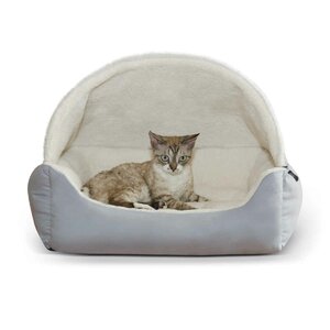 Lounge Sleeper Hooded Pet Bed