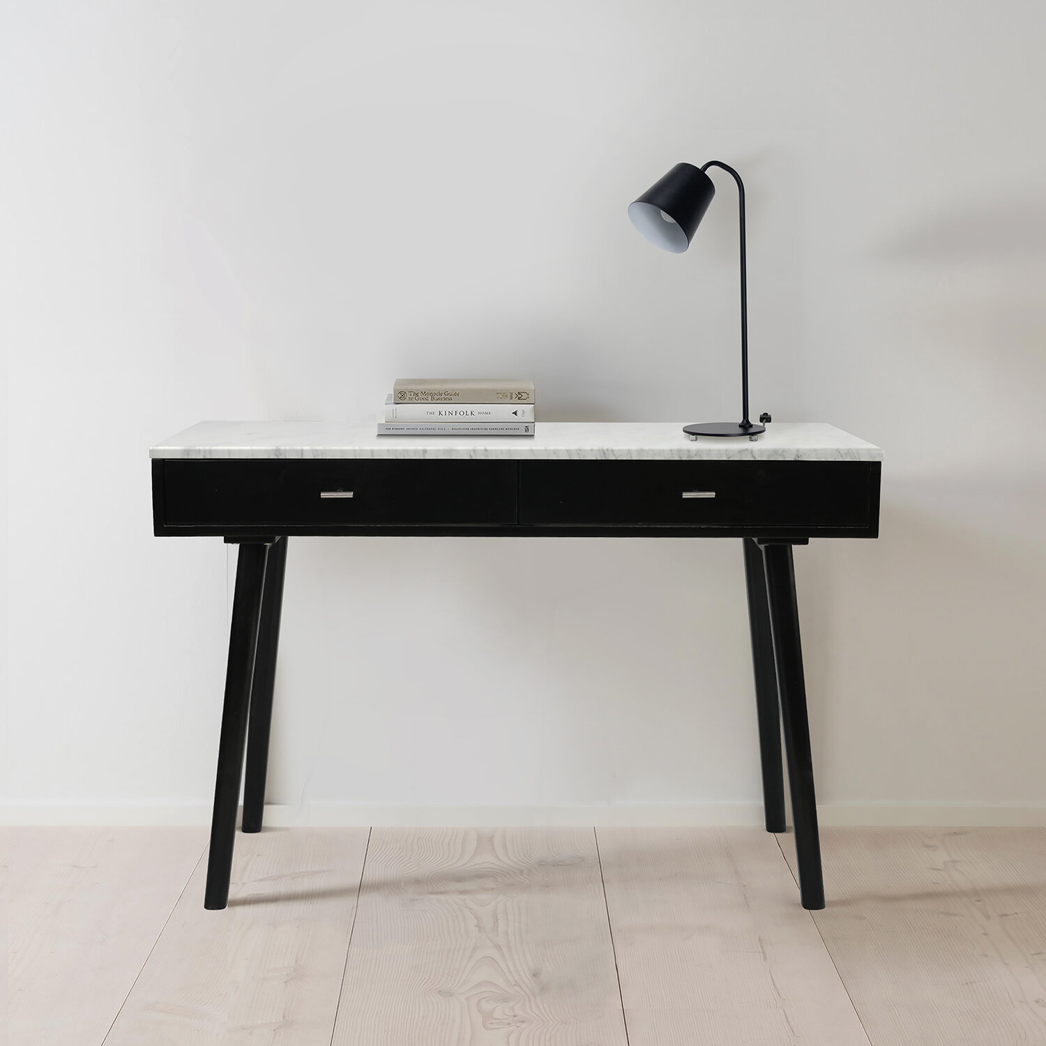Brayden Studio Lundon Italian Carrara Desk Wayfair