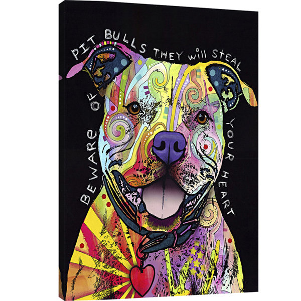 pit bull wall art