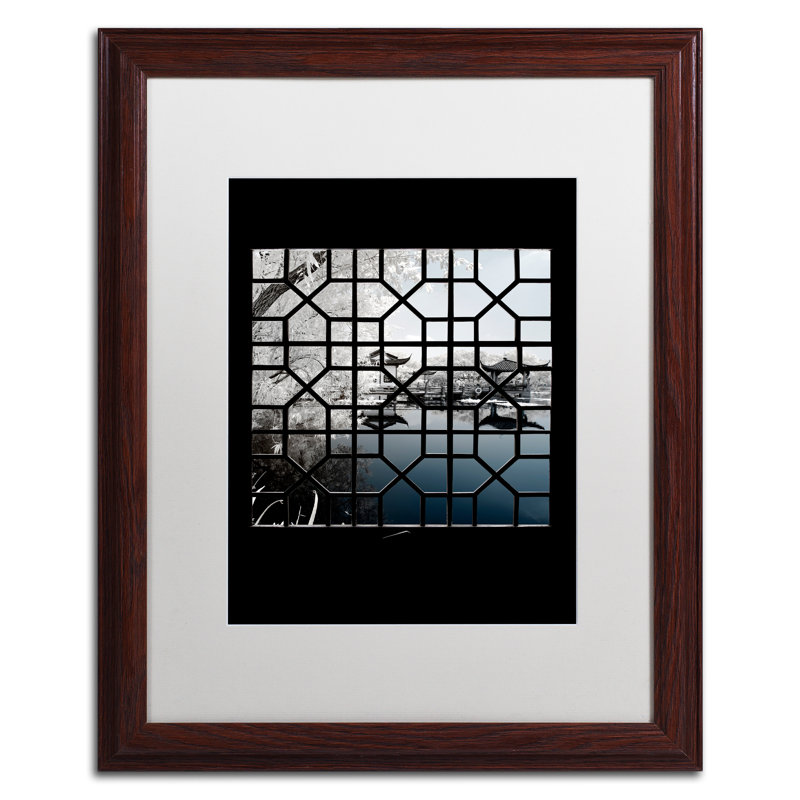 Trademark Art Quiet Lake By Philippe Hugonnard Framed Photographic Print Wayfair