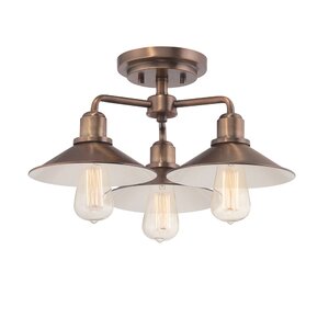 Tenants Harbor 3-Light Semi Flush Mount