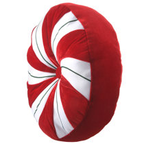round red throw pillows