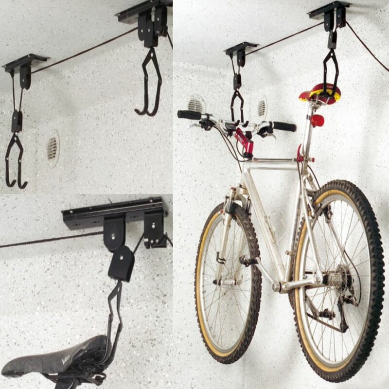 Rebrilliant Magruder Ceiling Mounted Bike Lift Wayfair Co Uk