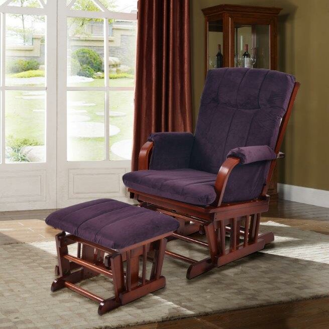purple glider chair