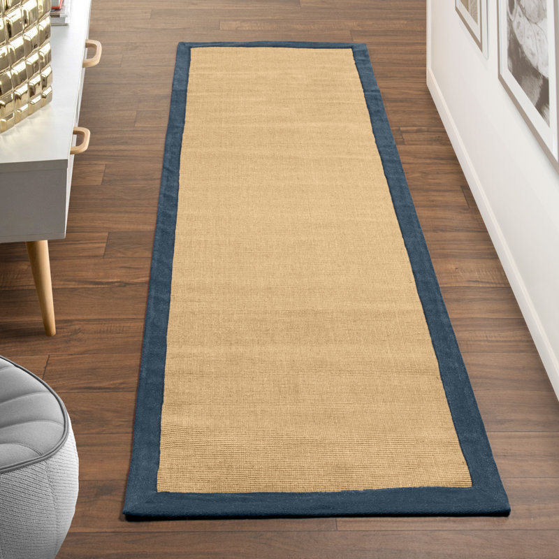 Breakwater Bay Makenna Handmade Flatweave Jute Sisal Navy Blue Area Rug Reviews Wayfair Ca