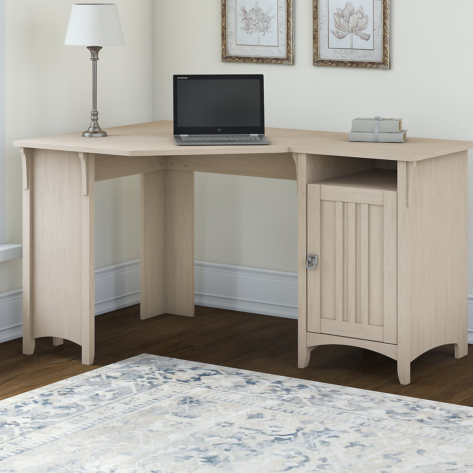 Lark Manor Pernell LShape Computer Desk Office Set & Reviews Wayfair