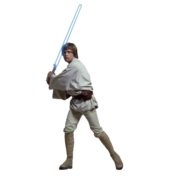 Wallhogs Star Wars Luke Skywalker Cutout Wall Decal | Wayfair