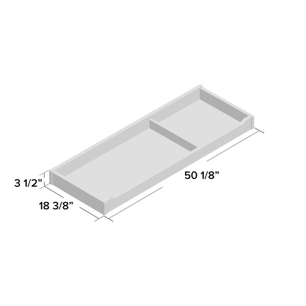 vertical changing table topper