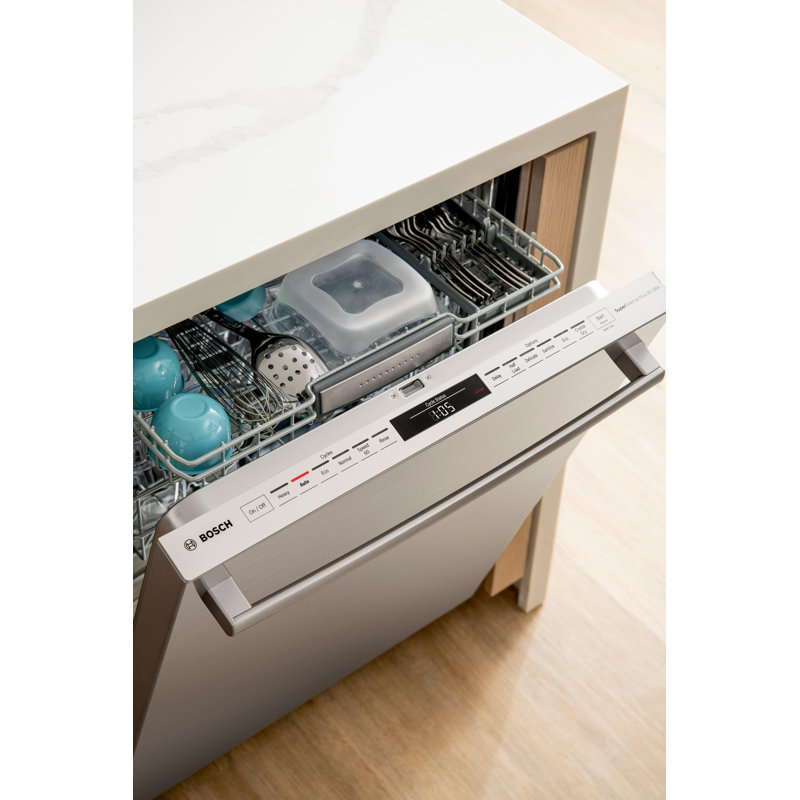 bosch fully integrated 60cm dishwasher with light beam floor display