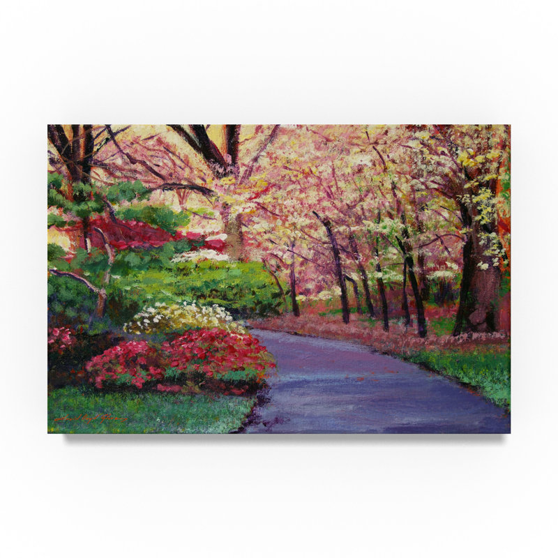 Trademark Art A Spring Blossom Impressions Acrylic Painting Print On Wrapped Canvas Wayfair This sight inspired us to try this blossom painting idea from musings from kim k. a spring blossom impressions acrylic painting print on wrapped canvas