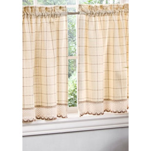 White Cotton Cafe Curtains Wayfair