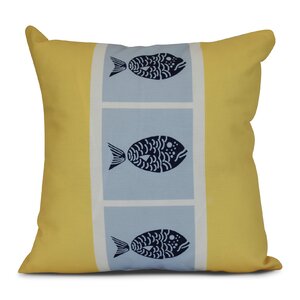 Bartow Fish Chips Outdoor Throw Pillow