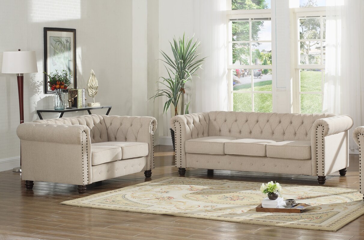 Hubert 2 Piece Living Room Set