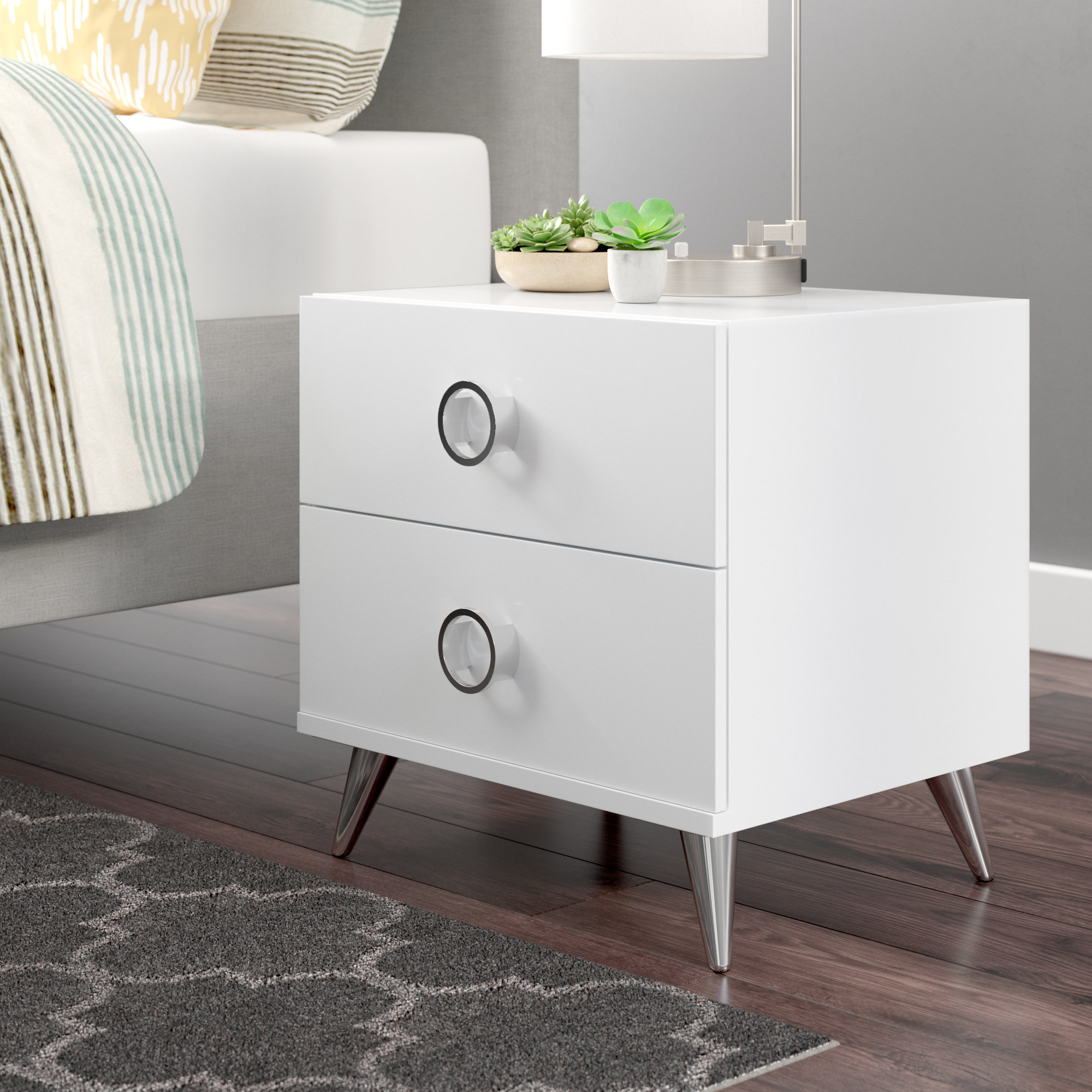 Magnus 2 Drawer Nightstand