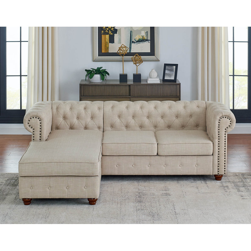 Alcott Hill Schooley 88 5 Left Hand Facing Modular Sectional Wayfair
