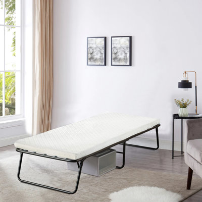 Tatum 14-Inch Folding Bed with 3-Inch Luxurious Memory Foam Mattress & Strong and Sturdy Metal Frame