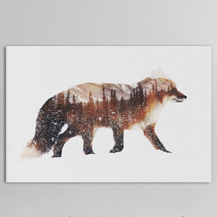 East Urban Home Arctic Red Fox By Andreas Lie Graphic Art On