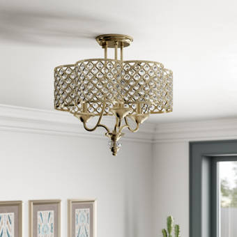 Astoria Grand Oakgrove 4 Light 16 Chandelier Style Urn Semi Flush Mount Wayfair