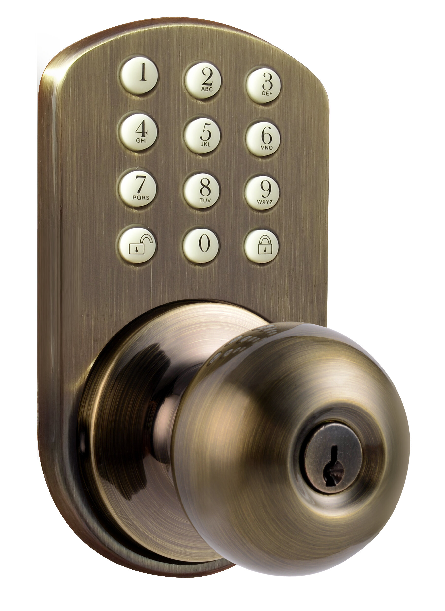 electronic keypad door knob