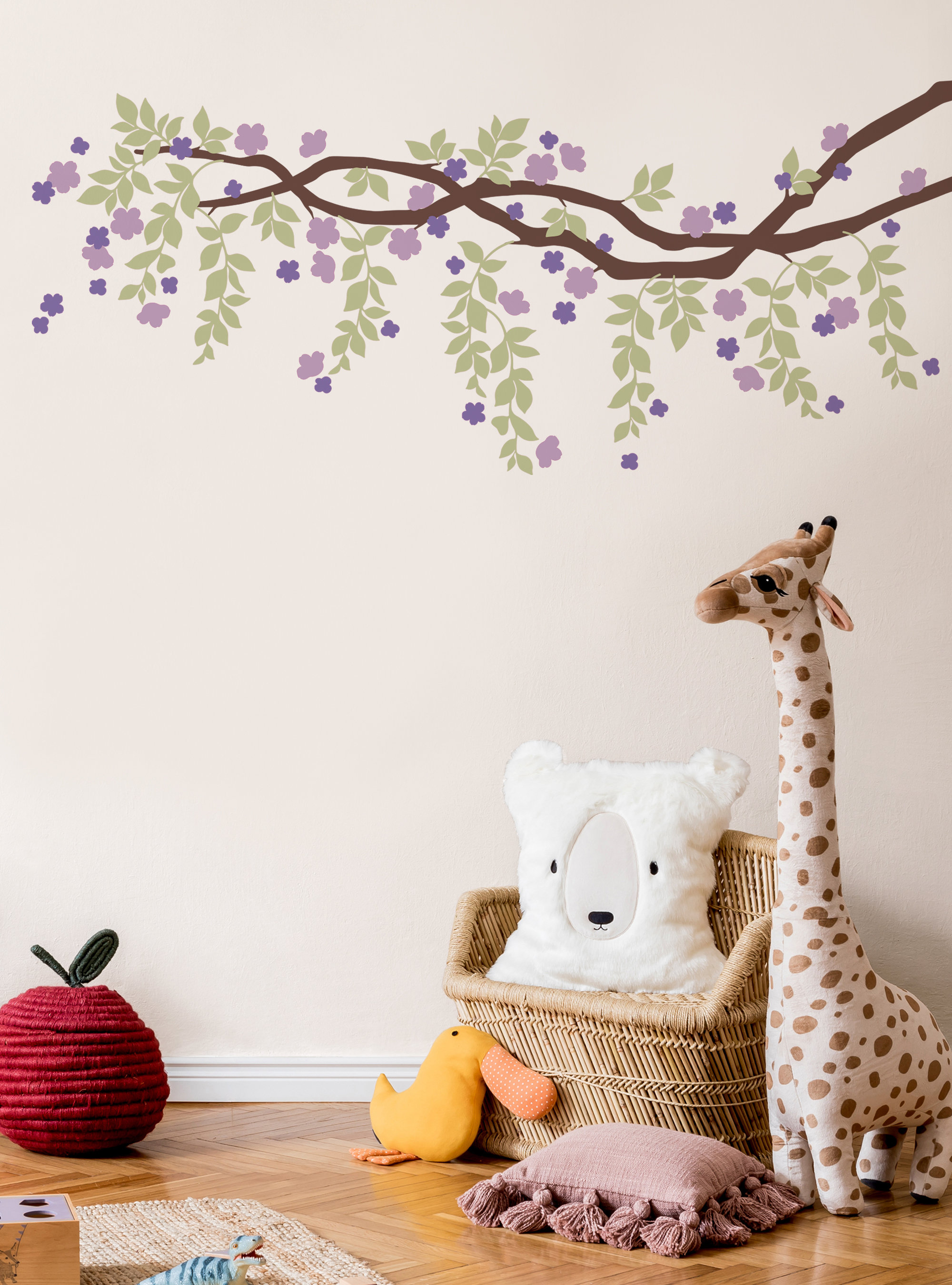 Red Barrel Studio® Cherry Blossom Branch Vines Wall Decal Wayfair