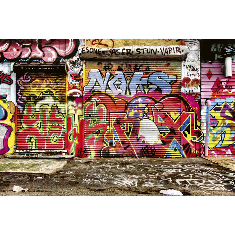 East Urban Home Mckeansburg Huff Graffiti Street 8 24 L X 147 6 W 5 Panel Wall Mural Wayfair They attribute this to the fact that they print each and every order custom made! wayfair